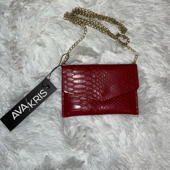 Handbags - Ava/ kris red shoulder bag